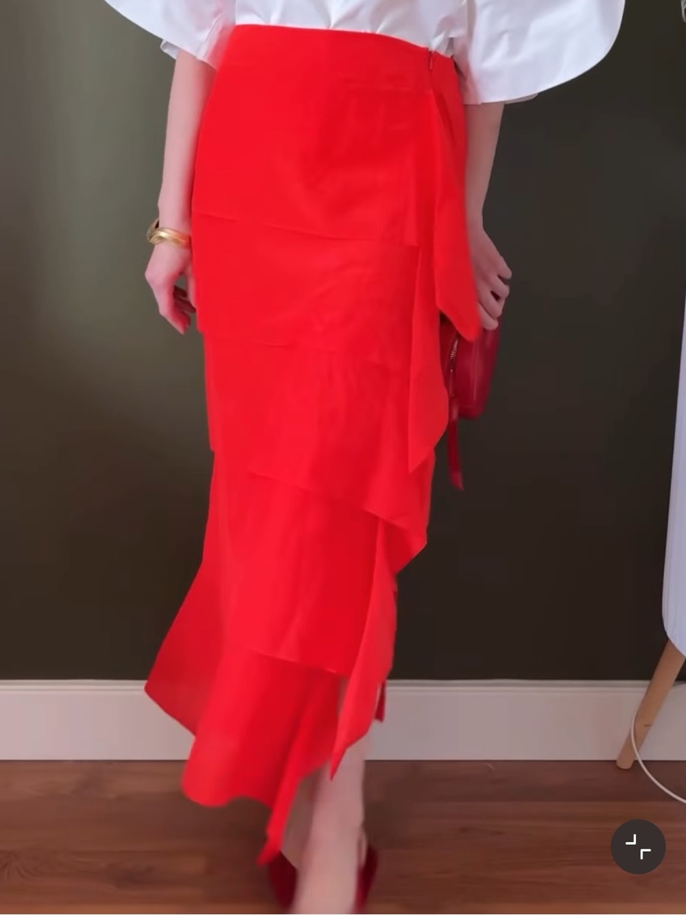 ZARA RUFFLE SKIRT - Picture 11 of 15